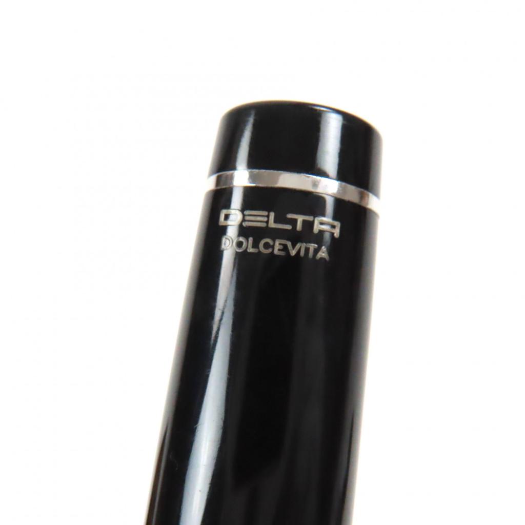 Harika DELTA dolma kalem DOLCEVITA DolceVita Mini Siyah turuncu 14K erkek 14683 Kullanılmış