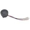 4 Wires 2 In 1 Electric Car Horn 1/3Pcs 48V 60V with LED Black Steering Buzzer for E-bike Daily Use