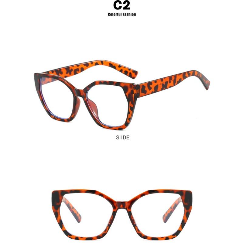 Women's Glasses, Fashionable Cat-eye Large-frame Glasses.