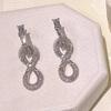 2026 New Trend Fine Jewelry Set Charming Heart Crystal Fashion Stainless Steel Necklace Earrings As a Anniversary Gift for Women