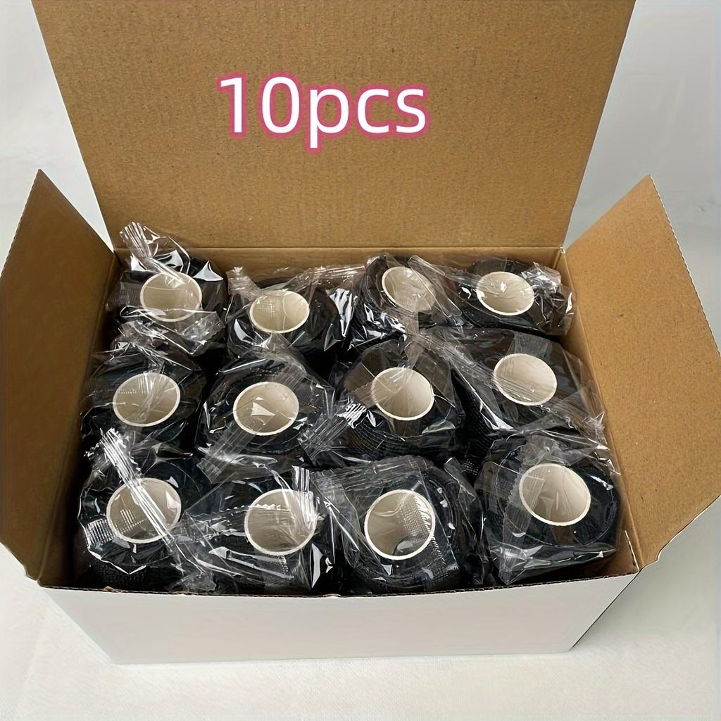 

Эластичные самоклеящиеся бинты для спорта - Фиксаторы для пальцев и голеностопа для поддержки запястья, талии, колена, локтя - Прочная нетканая ткань 10pcs чёрный