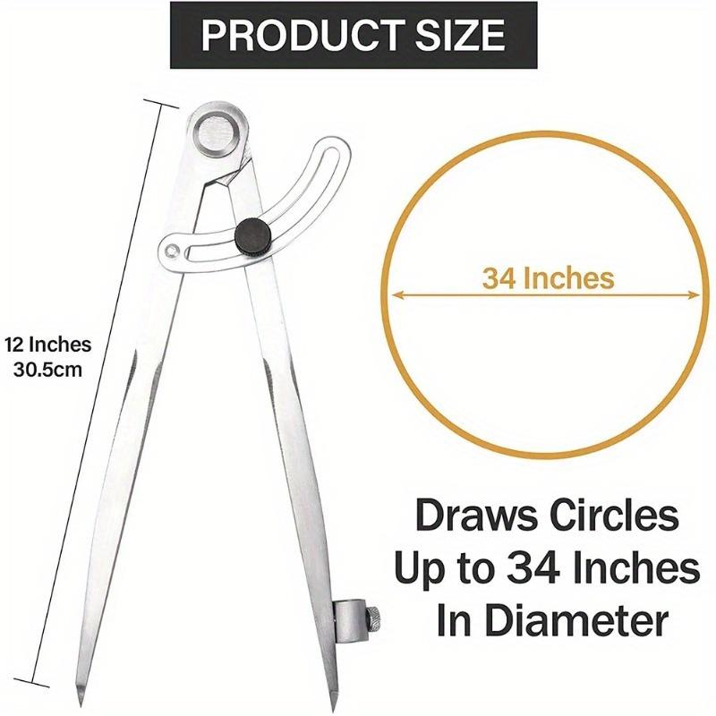 Dřevoobráběcí kružítko Kreslicí tesařské kružítko 100MM-300MM Nástroj pro kruhové značení Nástroj pro rozvržení designu pro geometrické kreslení Rýsování