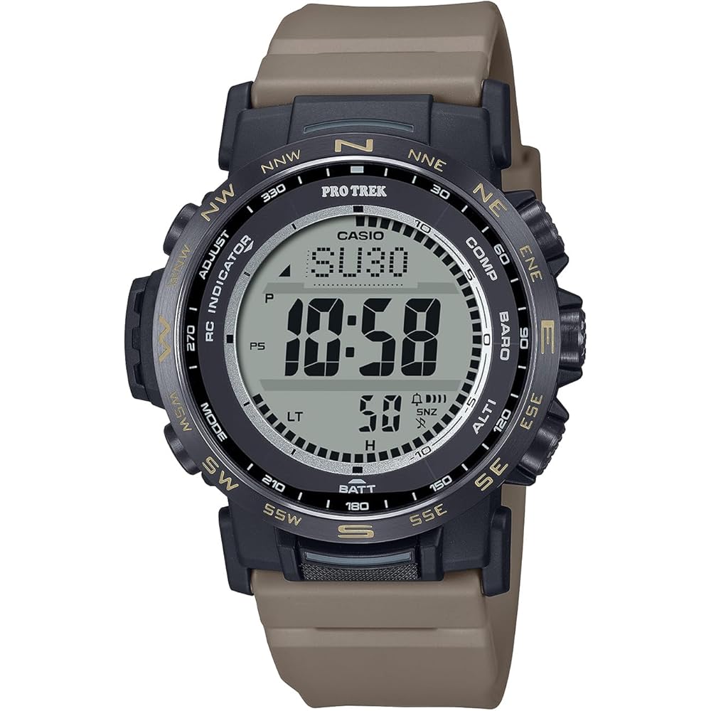 

Casio Pro Trek Climber Line Solar Radio Watch Men s Dark Coyote Color Eco-Friendly Material PRW-35LD-5JF