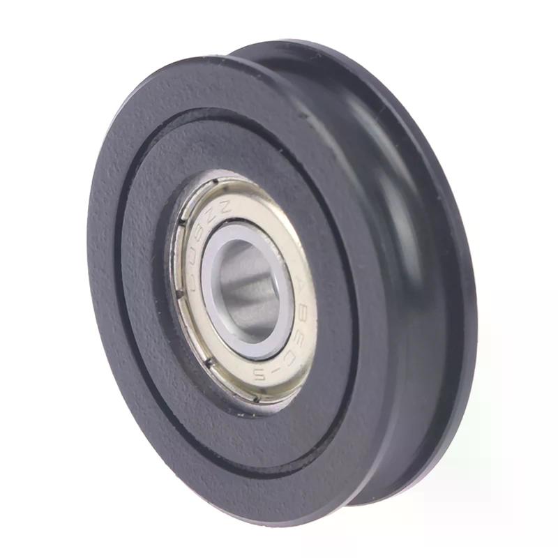 Ruota a Gola a U per Cuscinetto a Sfere POM 8x40x10MM Puleggia Rullino 608ZZ Ruota Delrin