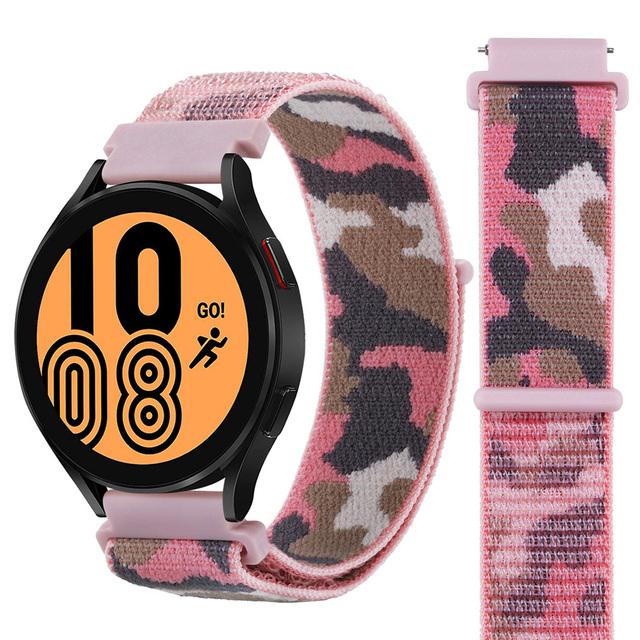 20mm 22mm Nylon Loop Strap For Huawei Watch 4/3/GT5-4-3-2 Pro 46mm Camouflage Bracelet Belt Amazfit Active 2/Balance/GTR Correa