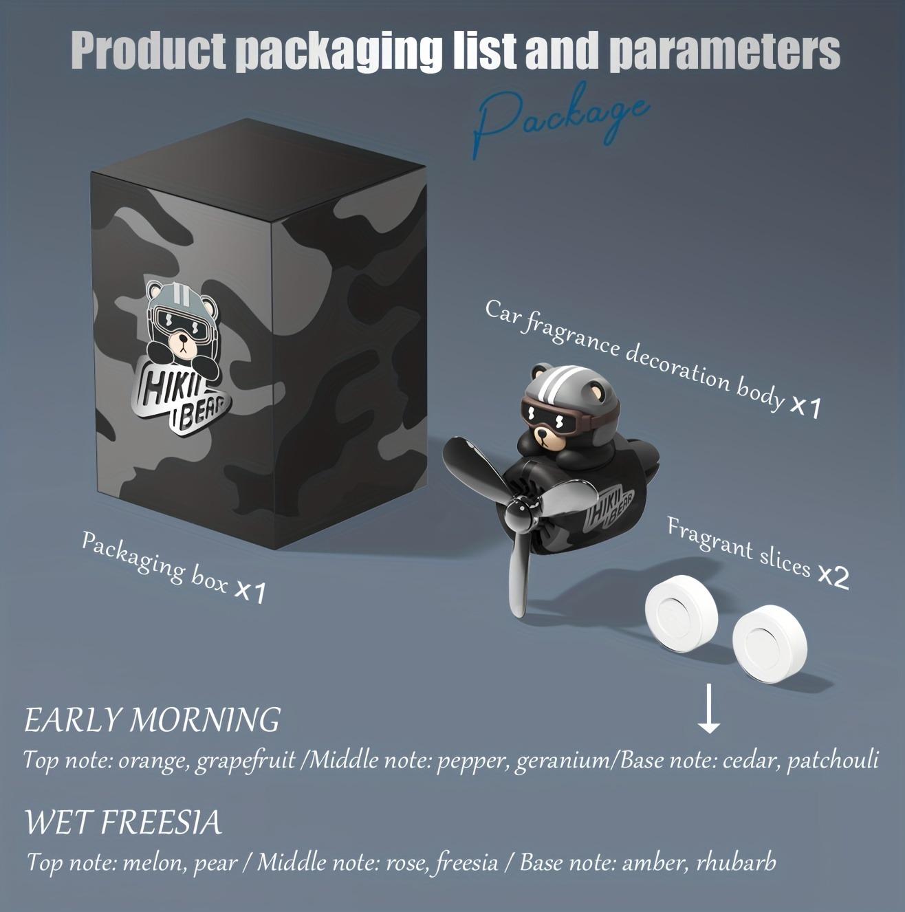 

Освежитель воздуха Pilot Bear для автомобиля с вращающимся пропеллером и магнитным зажимом для диффузора аромата в вентиляционном отверстии автомобиля