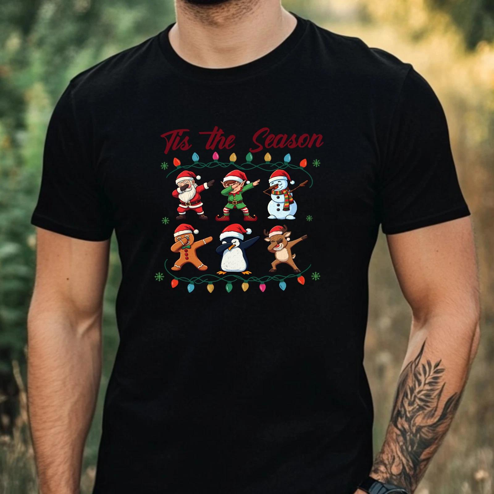 T-Shirt Herren Lustige Süße Weihnachten Motiv Baumwolle Größe XS bis 5XL XS