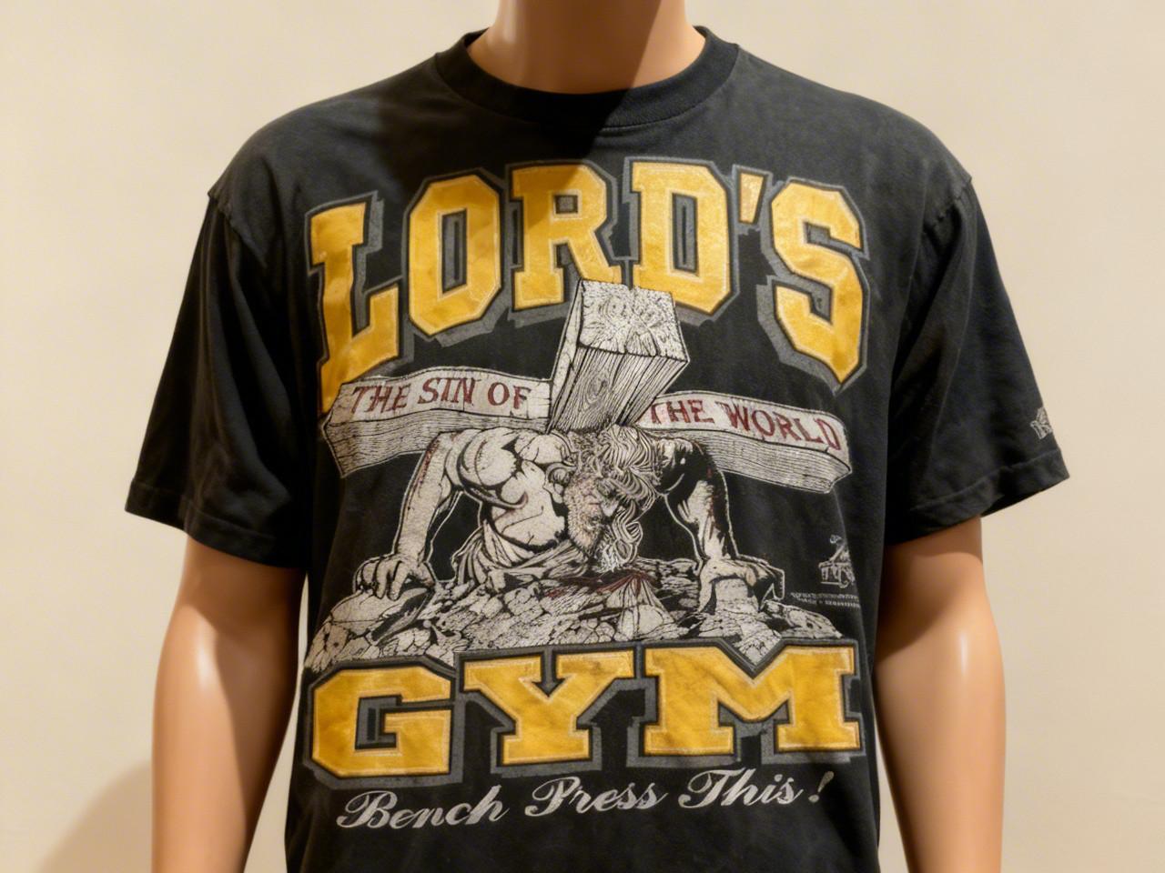 Винтажная футболка 1990 года Lord’s Gym His Pain Your Gain Living Epistles L