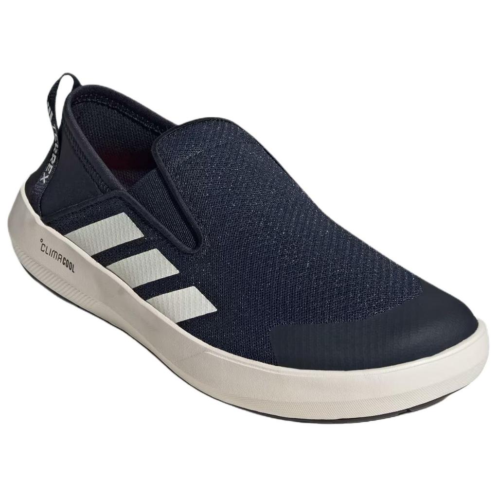 Adidas Terrex Boat Climacool Comfortable Soft Non-Slip Durable Low-Top Casual Shoes Men Casual Shoes Deep-Blue JI3503