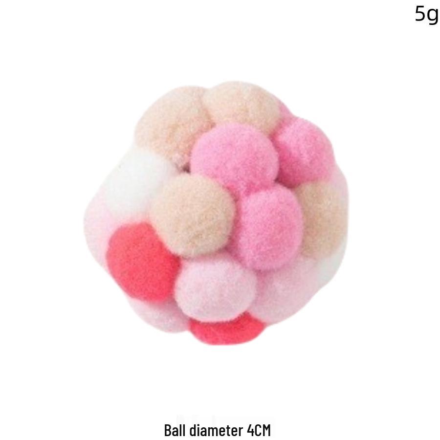 

Игрушка для кошек ручной работы, семицветный силиконовый помпон – интерактивный мячик для погони, чтобы развеять скуку In-stock, ships within 48 hours