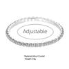 Single Row Elastic Bracelet Crystal CZ Bride Pulseira Sparkling Bangle for Women Zircon Best Friend Wedding Gift Lady Pulsera