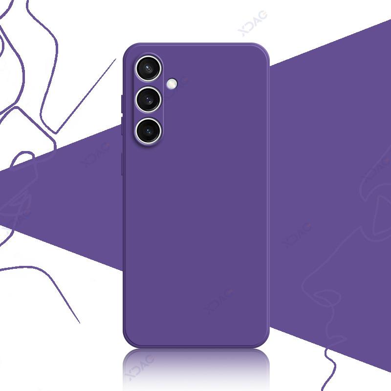 Etui na telefon komórkowy dla Samsung Galaxy S24 FE SamsungS24FE 5G 360 Miękkie Luksusowe Kwadratowe Wodoodporne Pokrowce z Płynnego Silikonu