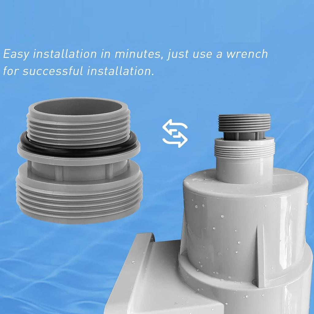 Kit Adaptador para Bomba de Piscina Kit de Conversão de Mangueira de Piscina Conversores de Mangueira de Piscina Material Plástico Conexões de Mangueira para Piscina
