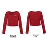 Spicy Girl Slimming V-Neck Long-Sleeve Sports T-Shirt - Autumn 2025, Casual and Versatile.