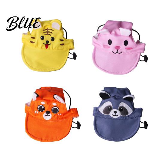 Breathable Cat Hat Sun Hat Cute Animal Embroidery Adjustable Summer Lightweight Pet Cap with Ear Holes for Camping Backyard Play Non-restrictive