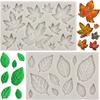 Silicone 3D Leaf Feather Molds for Cake Decorating Fondant Sugarcraft Moulds for Chocolate DIY Biscuit Baking Tools Accessories