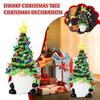 Newest Christmas Decoration Resin Gnome Xmas Tree Figurines Statue Ornaments Creative Dwarf Miniatures Desktop Decoration Crafts