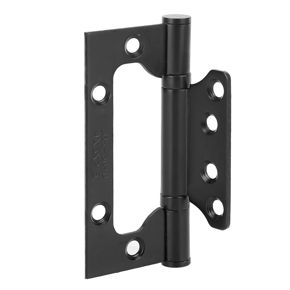 304 Stainless Steel Door Hinge Concealed Butt Hinge Black Furniture Hardware Cabinet Accessories