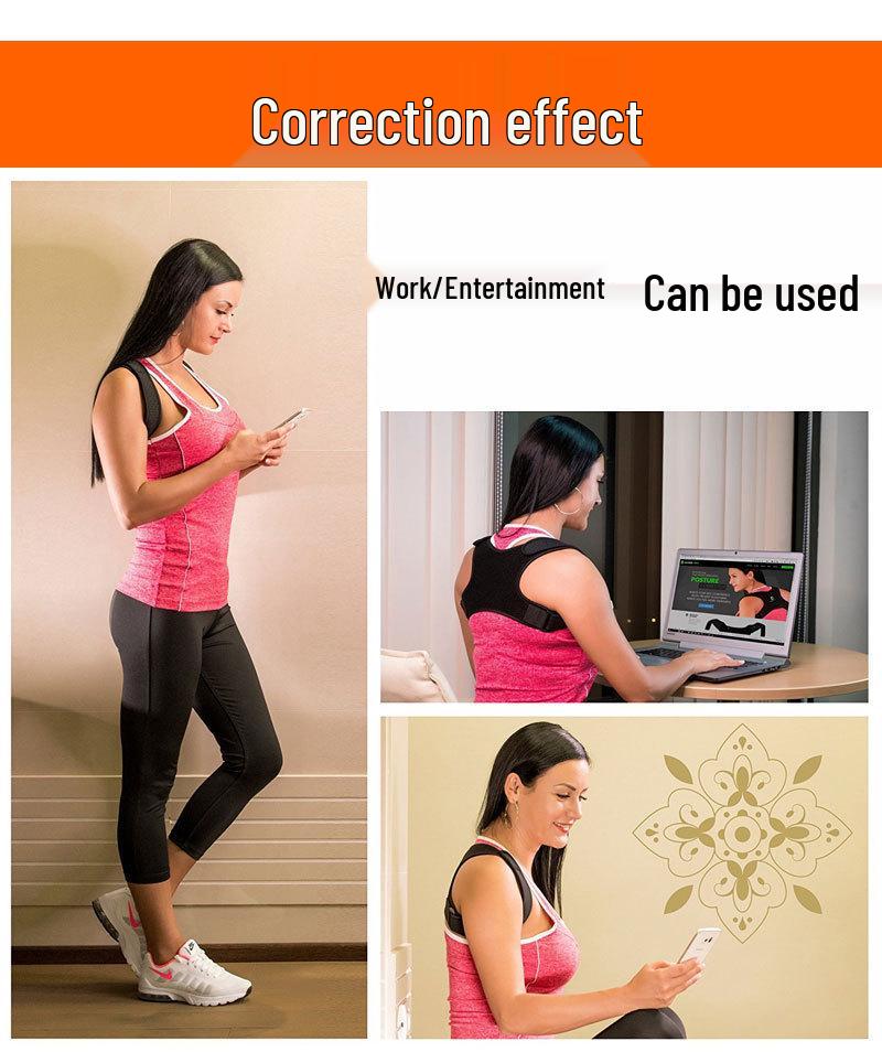 Unisex Breathable Back Posture Corrector for Adults - Comfortable Anti-Hunchback Design