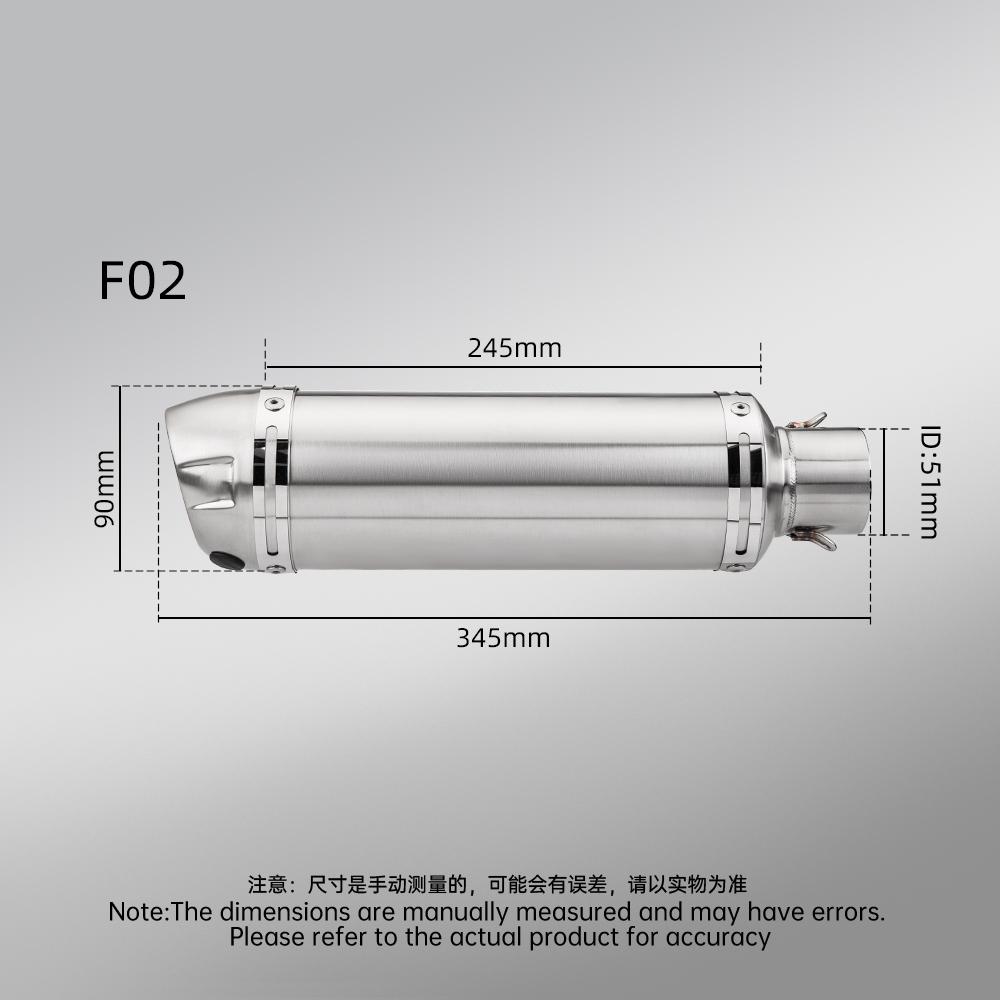 Stainless Steel Dual Outlet Exhaust System for  FZ6 FZ6N FZ6S F02 (2004-2009) 51mm Muffler Motorcycle Performance Connecti