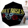 1 stuks Guns N' Roses Automatische Paraplu Duurzaam IJzeren Frame & Plastic Handvat, Cadeau voor Mannen & Vrouwen, Stevige Constructie, Speels Ontwerp yy250826109