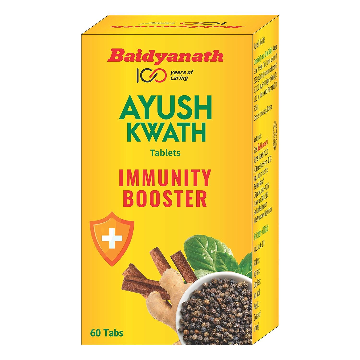 

Baidyanath Ayush Kwath Tablets 60 Nos Pack | Immunity Support & Digestive Wellness Herbal Formula