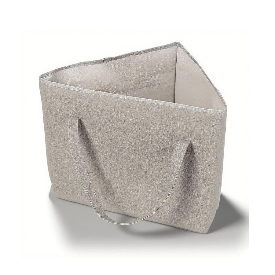 

1pc Wardrobe Organizer, Triangular Storage Bag with Handle and Base for Space-Saving Clothes Hanger Storage