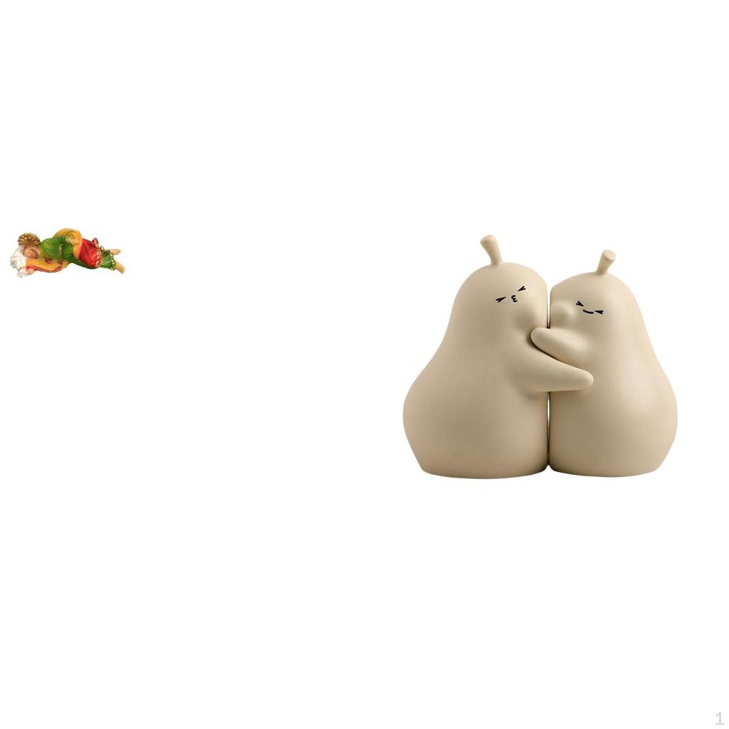 Resin Joseph Sculpture Sleeping Figure Ceramic Bookend Decorative Desk Display Hugging Pear