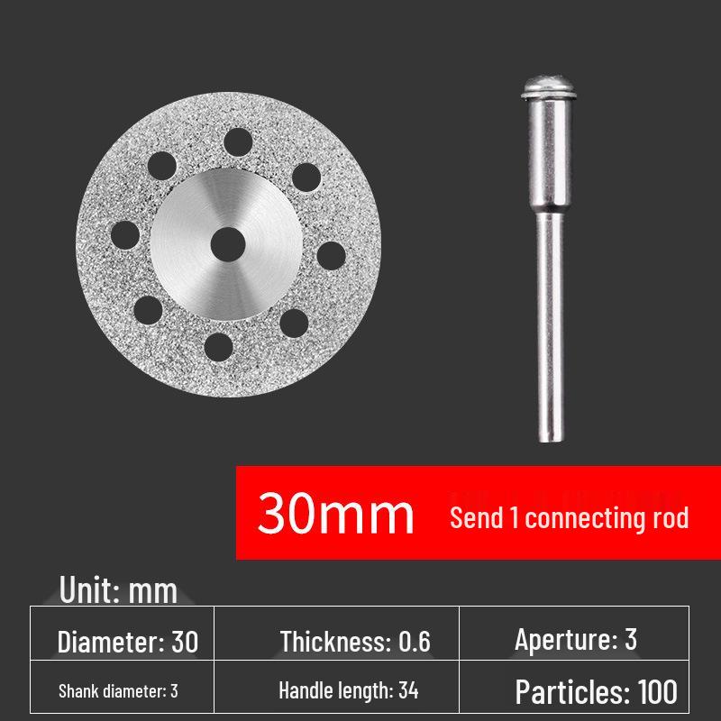 Diamond Blade for Jade, Ceramic, and Glass Cutting - Toothless Saw for Grout Cleaning and Gap Filling with Electric Grinder