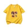 Kids Cotton T Shirt Rainbow Hair Girl Kissing Puppy Dog Print Crew Neck Short Sleeve Tee Casual Boys Girls Summer Tops