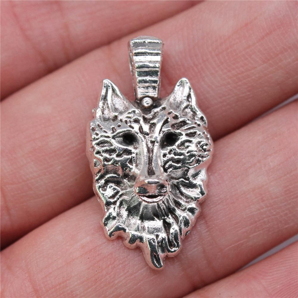 Charms Tiger Lion Wolf Pendants Kids' Jewelry Materials QC131