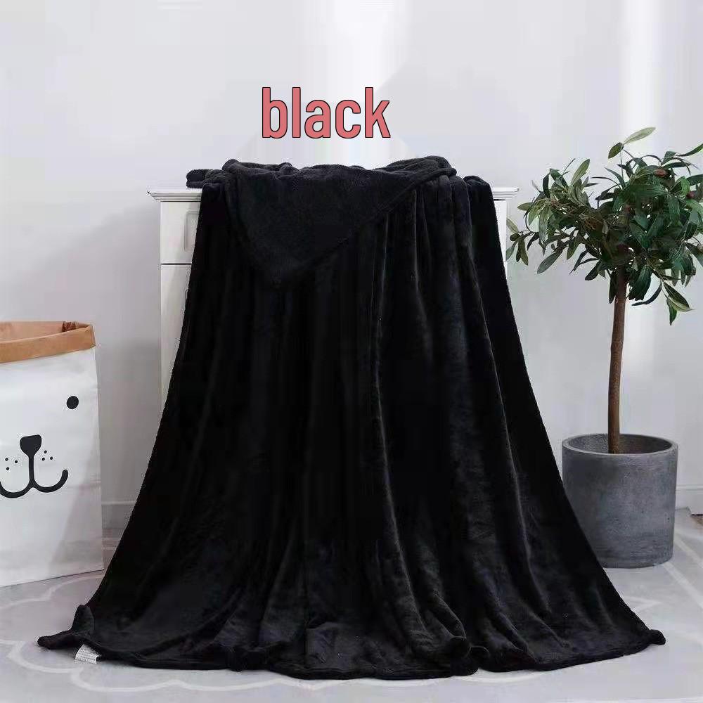 Cozy Double-Sided Flannel Coral Fleece Blanket - Air Conditioning/Sofa Cover/Gift