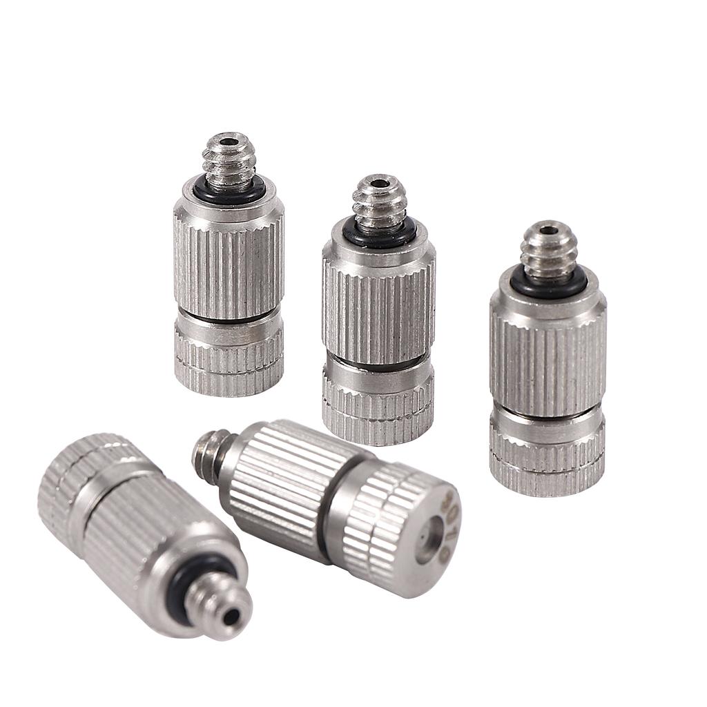 0.15~0.5mm  3/16" Thread High Pressure Misting Nozzle Atomization Sprayer  Irrigation Cooling Humidify Dust Removal Disinfection