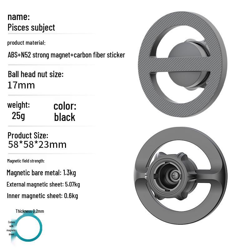 

Магнитный держатель для телефона в автомобиль с креплением на воздуховод и приборную панель