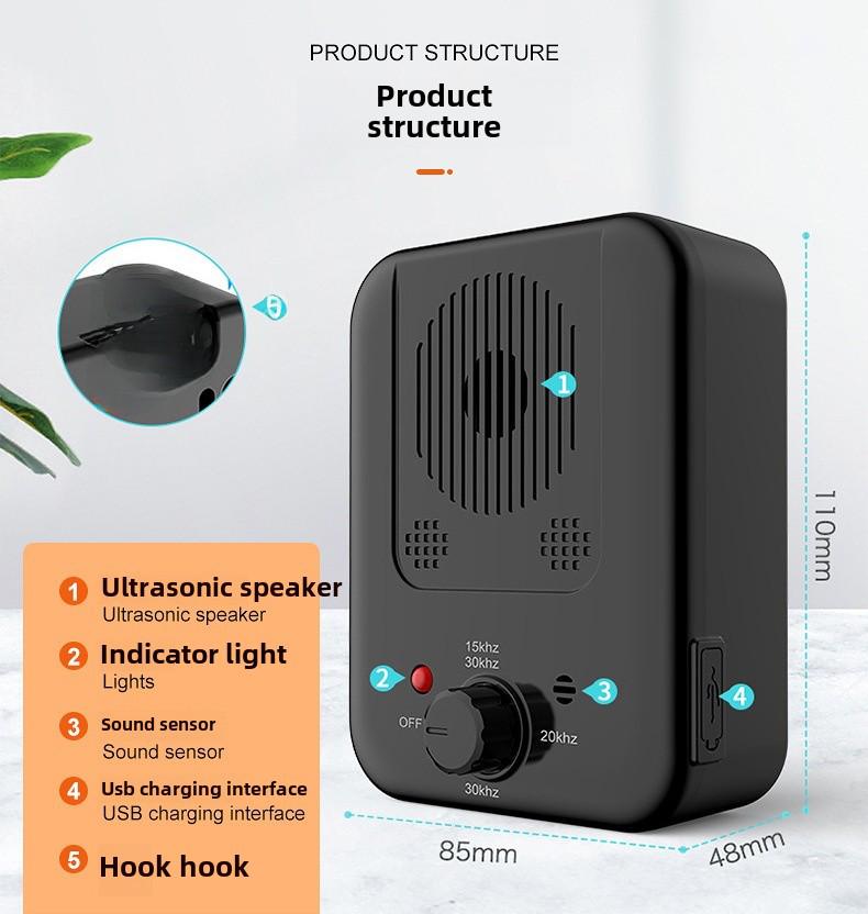 Dop de scoarță cu ultrasunete: Dispozitiv de dresaj și anti-latrat pentru animale de companie