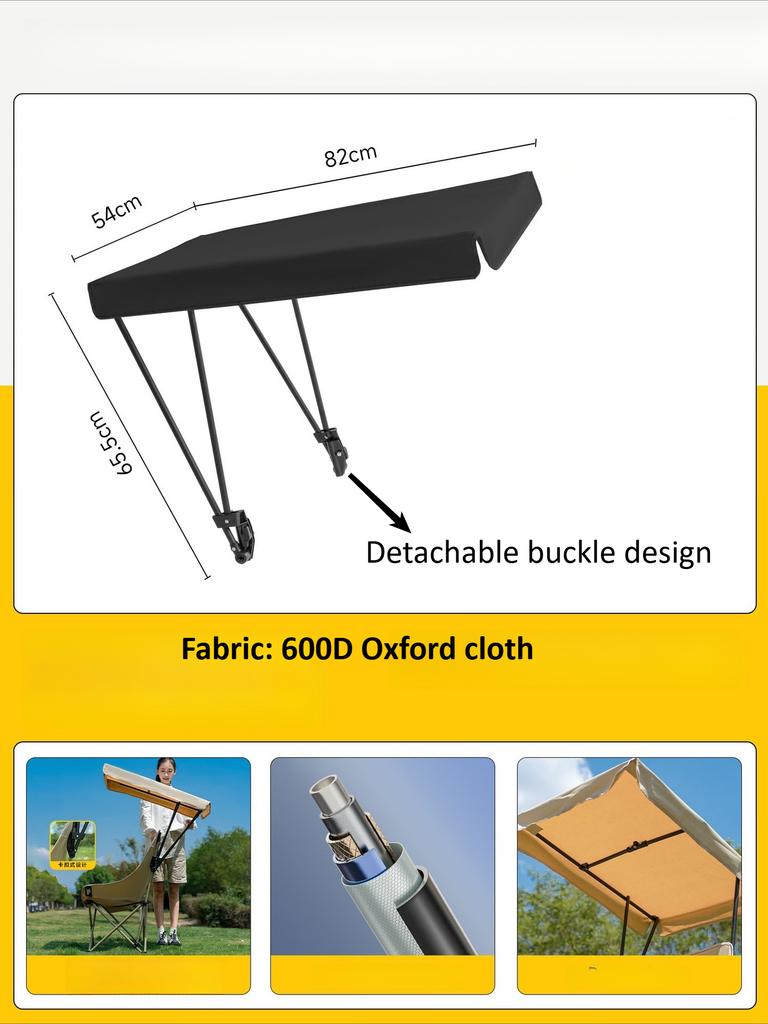 Canopy Chair Portable Foldable Camping Chair with Sunshade Fishing Beach for Outdoor Activities Canopy Folding Camping Chair