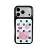 Strawberry KT Cat Round Edge Mirror Anti-Fall Phone Case for iPhone 14/13/12/11/Pro/Pro Max