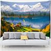 Forest River Wall Tapestry - Nature Landscape HD Print, Calming Waterfall Scene for Bedroom & Living Room Decor
