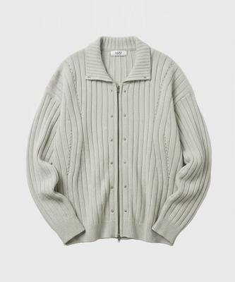 Lmood Punk Rider Knit Zip-Up Rock Grey