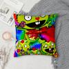 Happy Tree Friends Canvas Pillow Case Square Double-Sided Printing Short Plush Sofa Cushion Cover Bedside Pillow