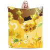 Spiel Cartoon Süß Pikmin Decke Flanell Frühling Herbst Multifunktion Ultra-Weiche Wohndecke für Sofa Auto Bettwäsche Überwürfe