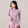Women's Small Yoga & Fitness Set: Half-Zip Long Sleeve Top, Skirt, and Pants for Spring & Autumn