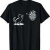 Katze spielt Darts Lustige Katzen Liebhaber Kätzchen Dartspieler Grunge T-Shirt