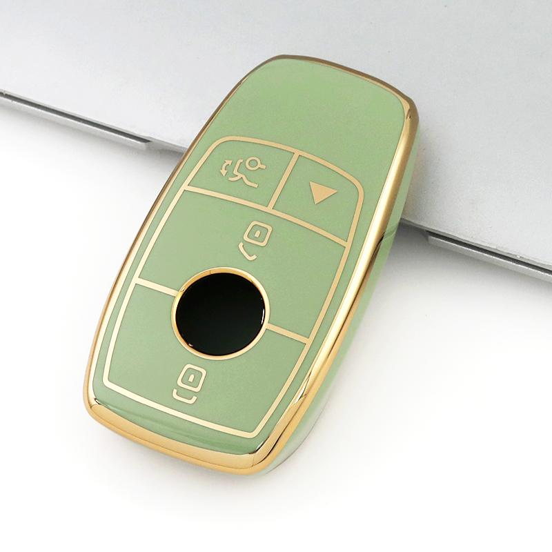 4 Buttons TPU Auto Shell Fob For Mercedes Benz W177 W205 W213 W222 X167 A C E S G Class GLC CLE CLA GLB GLS AMG Car Remote Key Case Cover