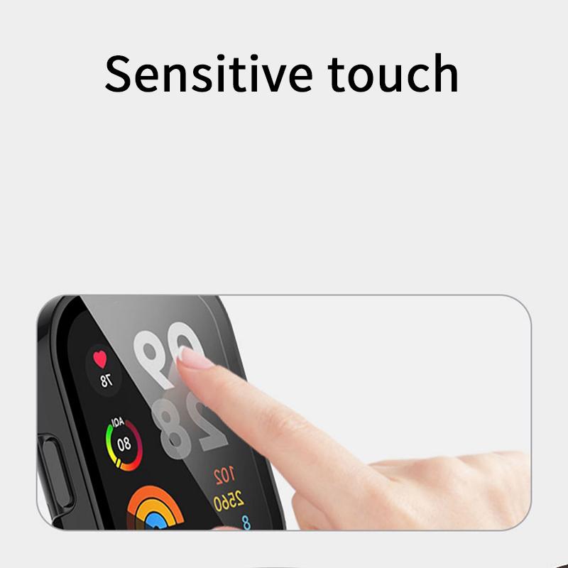 9D Glass Case +Strap For Redmi Watch 3 Active PC Hard Cover Screen Protector Bracelet for Xiaomi Redmi Watch3 Lite Accessorie
