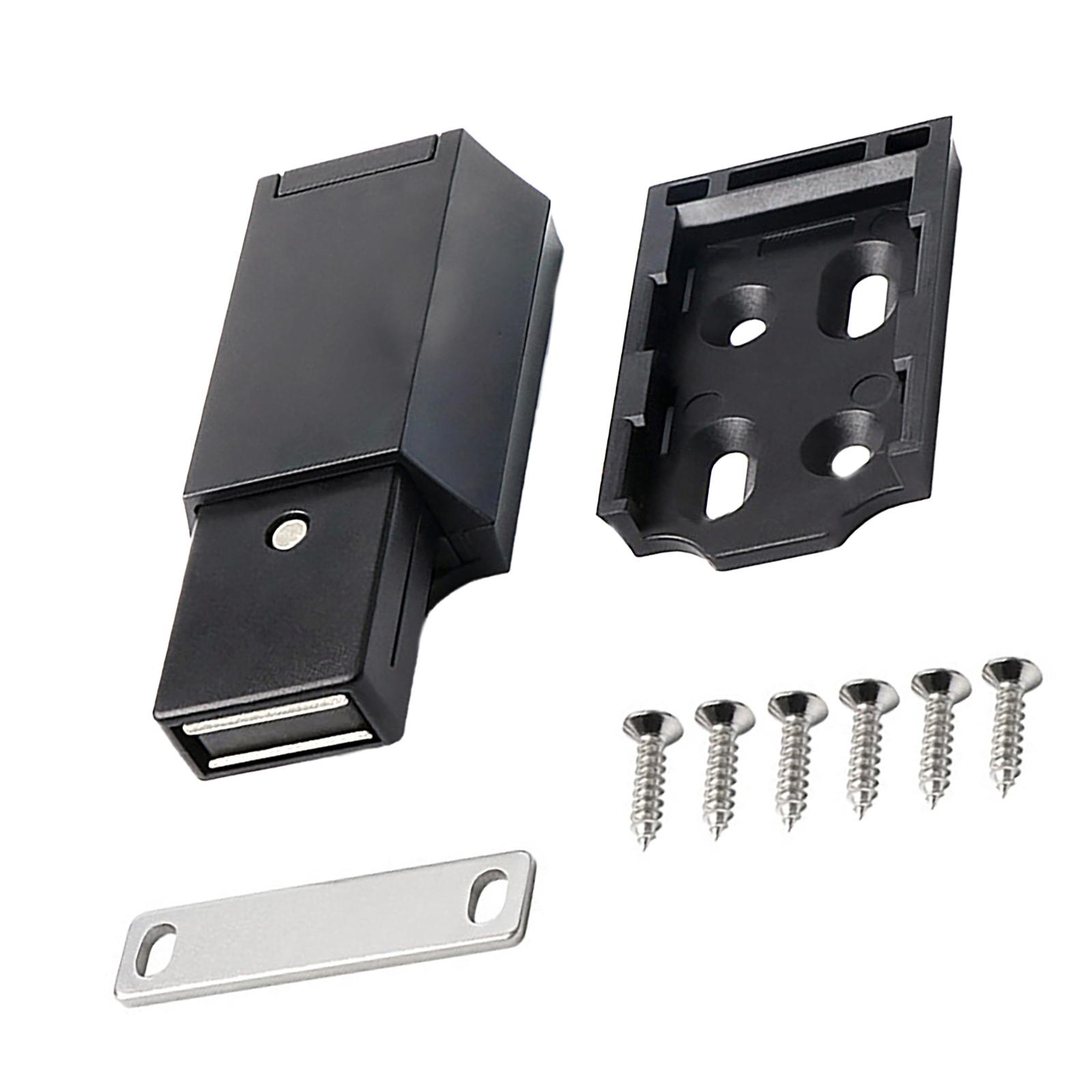 

Прочный портативный магнитный доводчик для открывания шкафа из ABS, аксессуар для скрытых дверей и ящиков в элегантном цвете чёрный