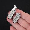 Mini Portable Knife Pendant, Stainless Steel Blade, Titanium Alloy Handle, Creative Rotating Opening Method, Small Folding Knife, Sharp Knife