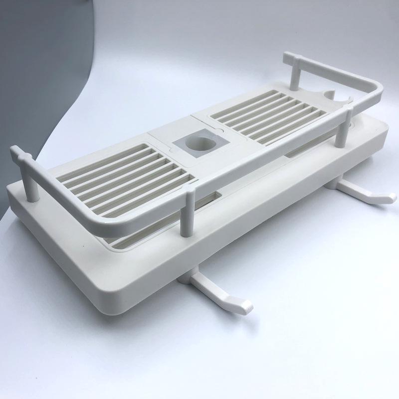 Bohrfreier Duschkopf & Badezimmerregal mit hängendem Aufbewahrungskorb