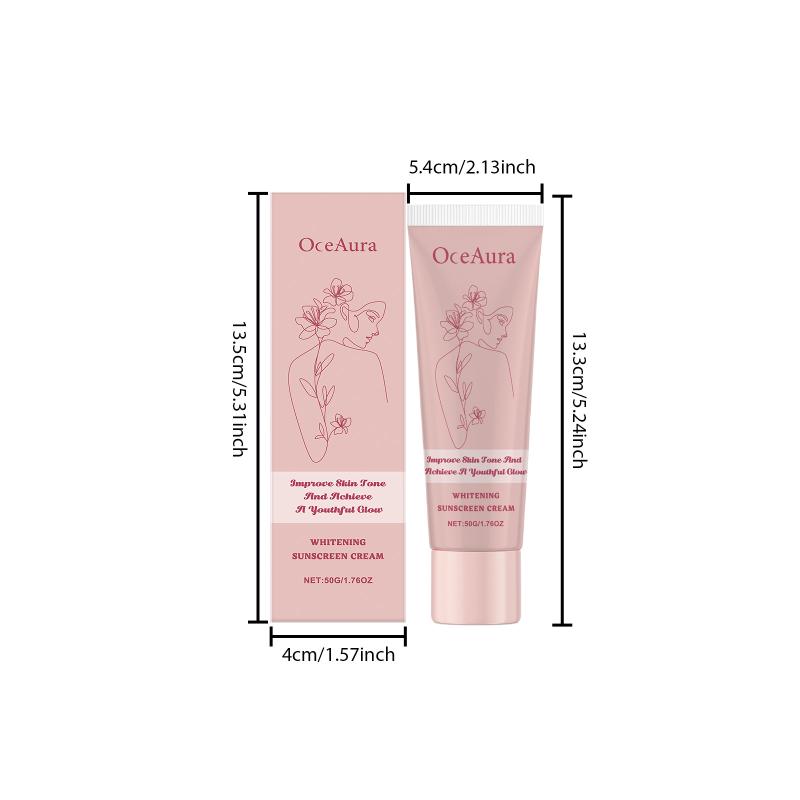 Oceaura Face And Body Protection Cream Moisturizing Brightening Tone-Enhancing With Uv Isolation For Daily Skincare