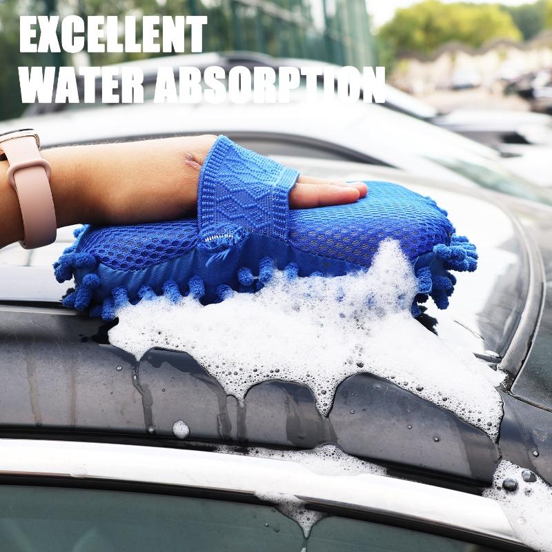 Auto Gloves Car Cleaning Brush Cleaner Tools Microfiber Cars Washer Sponge Cleaning Washing Towel Car Washing Accessories
